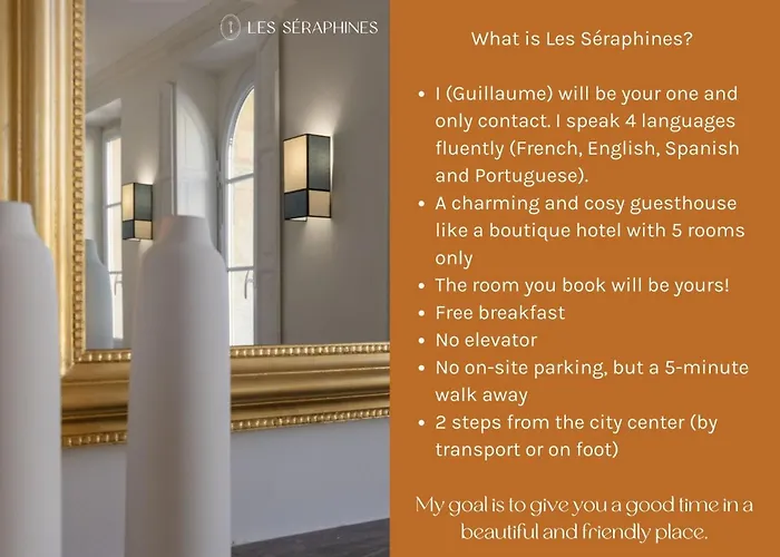 Les Seraphines - D'hotes - Guests House 3* Bordeaux